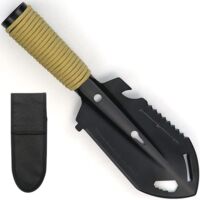 Pala da campeggio, pala da sopravvivenza multifunzionale 9 in 1 Pala da giardinaggio in acciaio inossidabile, mini pala da campeggio portatile per campeggio, campeggio, escursionismo e giardinaggio Pa