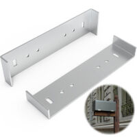 Fixation robuste en aluminium pour boîte aux lettres, support de montage métallique pour boîte aux lettres, compatible avec les boîtes aux lettres de 20 cm de large