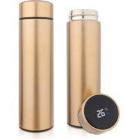 Gobelet isotherme scolaire pour enfants en acier inoxydable 304 avec affichage intelligent de la température (doré)