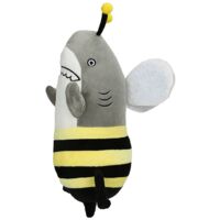 Peluche Requin Abeille, Requin déguisé en abeille, Peluche requin habillé en abeille mignonne, Coussin à câliner amusant