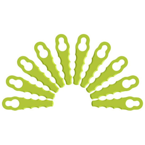 RYOBI Lot de 10 lames de rechange pour têtes double lames dentelées RAC158