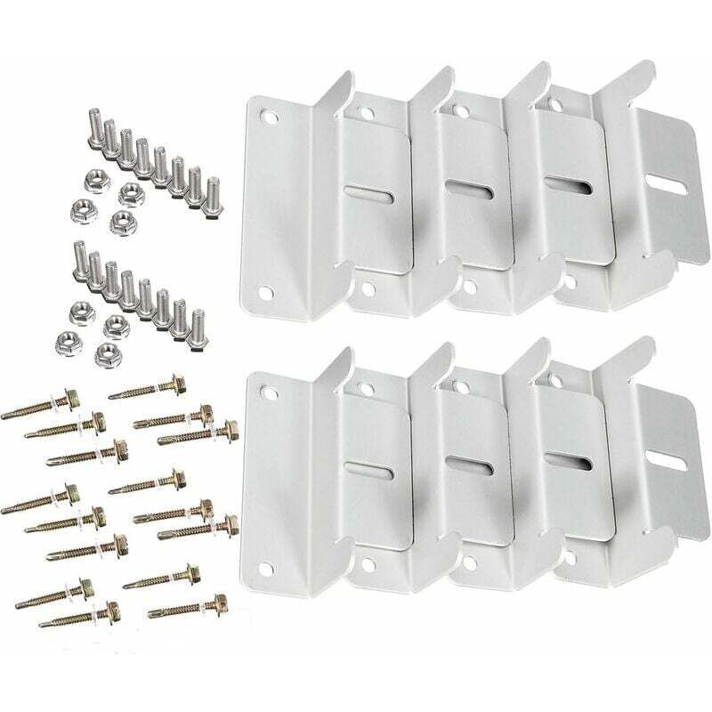 20 Pièces Supports Panneau Solaire 30mm - Kit Fixation Photovoltaïque Avec Clé Hexagonale