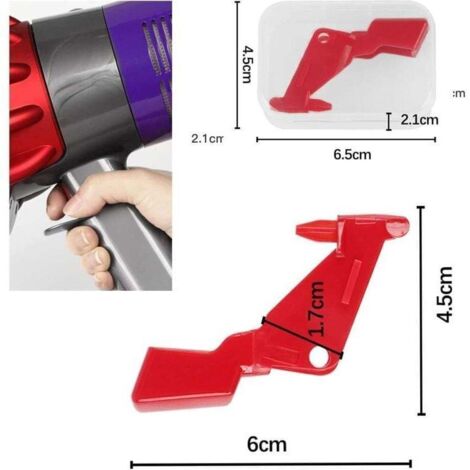 Bouton Interrupteur à gachette robuste pour aspirateur Dyson V11/V10, Outil de réparation de Bouton d'alimentation amélioré(avec accessoires de tournevis)