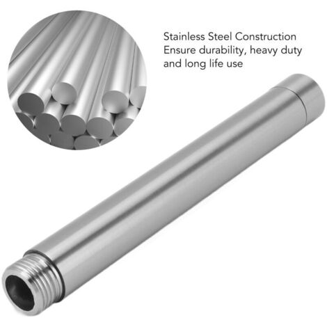 Tube d'extension pour douche Tige chromée 15cm Installation facile Compatibilité universelle Look moderne (1/4)