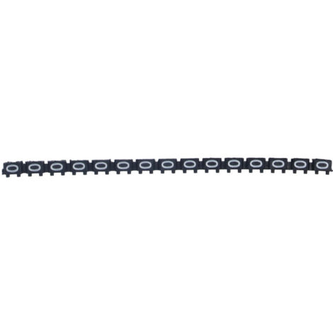 [Tube d'identification de cable] Tube de marquage clip-on waterproof 0‑9 chiffres coloré en plastique, modèle 1.5m㎡, pack 10 strips pour marquage fixe (approx. 3.1x2mm, 18g)
