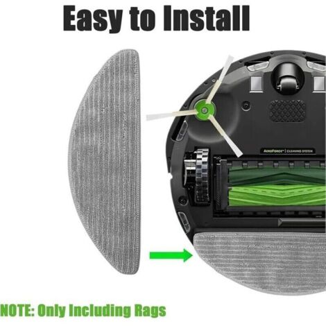 Lot de 8 serpillères de rechange pour iRobot Roomba Combo i8, i8+, i5, i5+, j5, j5+ aspirateur,Noyau d'eau combo J5/J7