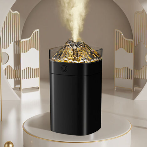 Diffuseur d'huiles essentielles USB 400ml avec lumière ambiante 7 couleurs et sécurité arrêt automatique pour bureau et maison (1/4)