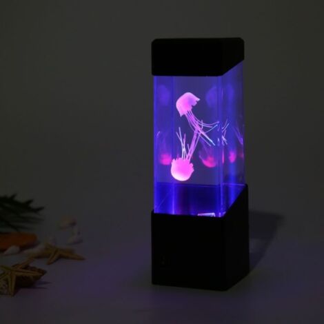 Aquarium de méduses LED [Jellyfish Aquarium Color Changing] [10000h service] [ABS+PC] [USB/Batterie AAA] [Simulation Jellyfish Fish Tank]