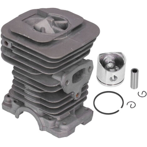 Kit Cylindre et Piston pour Tronçonneuse, Compatible Husqvarna, 38mm Diamètre, Aluminium Léger, Kit de Rechange Complet avec Segment et Axe