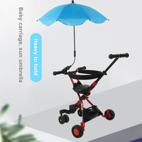 Parasol pour Chaise avec Pince Portable UPF 50+ Gris Bleu