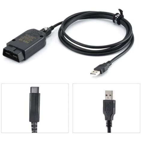 Câble diagnostic USB HEX V2 VCDS COM 25.3 5053 pour VW/Audi/Seat/Skoda avec CAN et support jusqu'à 2017