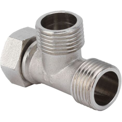 Raccord Tee G1/2 Mâle/Femelle Adaptateur Conduite d'eau Joint Acier Inoxydable Robinet Diviseur Pour Plomberie et Drainage