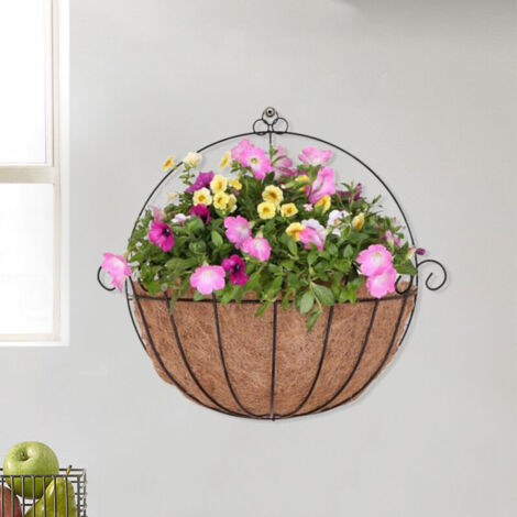 Revêtement Fibre de Coco 40cm pour Pots Suspension Jardin Robuste Imperméable Compostable Lot 1 Pièce
