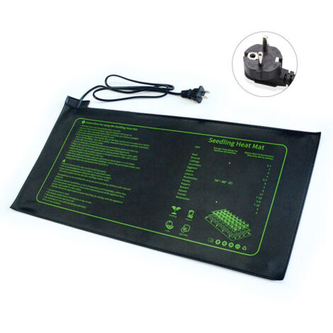 Tapis chauffant pour semis et germination 10" x 21", Tapis de propagation pour plantes, pour horticulture indoor et hydroponie, chauffage sécurisé, imperméable
