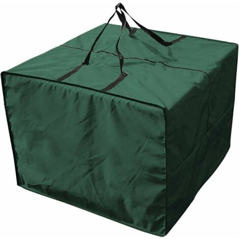 Nazalus-Vente chaude-Sac de rangement pour coussins de salon, sac de rangement coussins housse de protection de jardin coussins de jardin sac de rangement 210D Oxford imperméable, 81X81X61CM vert (1/5)