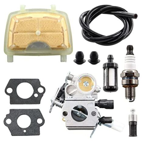 Carburateur pour tronçonneuses STIHL MS171 MS181 MS201 MS211 – Remplacement C1Q-S123C C1Q-S119C C1Q-S121C – Filtre à air inclus 1139 120 1602