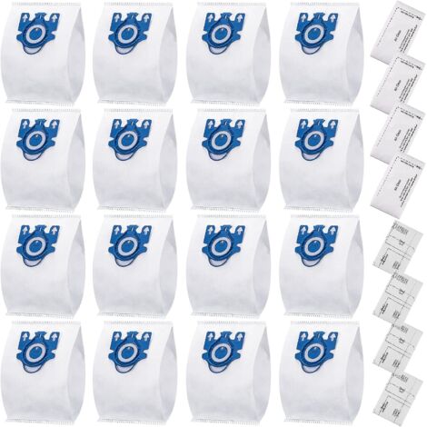 Lot de 24 sacs à poussière GN pour aspirateur Miele – Filtration 5 couches 99,97 % – Remplacement hygiénique – 16 sacs + 4 filtres moteur (1/7)