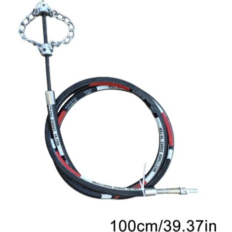 Déboucheur de canalisation rotatif flexible – Outil de nettoyage pour toilettes, cuisines, salles de bains et jardins – Élimine débris et graisse