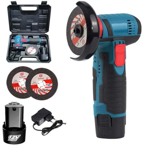 Meuleuse d'angle sans fil 12V – Moteur Brushless – Protection contre les surcharges – Pour métal, céramique, bois - Y24972