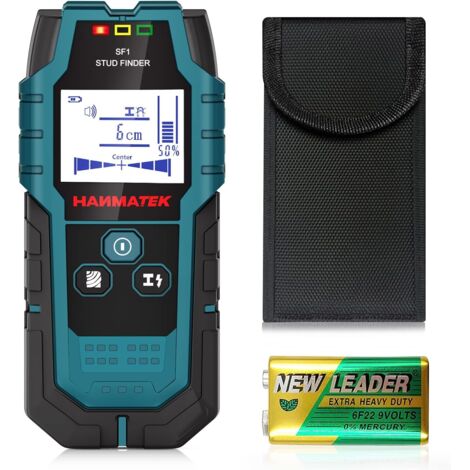 Détecteur de matériaux 4 en 1 – Localisation précise des métaux, câbles CA et chevilles en bois – Écran LCD et alarme sonore (1/5)