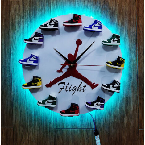 Horloge murale 3D moderne à quartz – Mouvement silencieux – Grands chiffres arabes – Design pour salle à manger et bureau