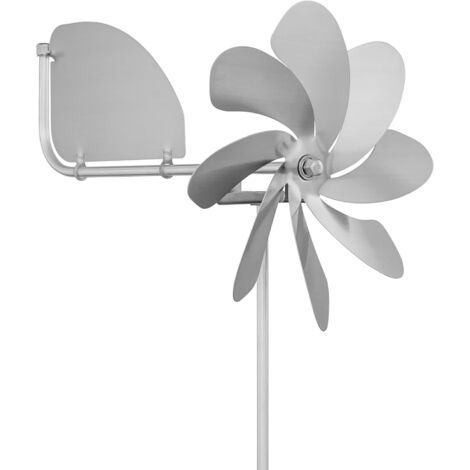 Speedy20 Plus A1004 Moulin à vent en acier inoxydable (diamètre du rotor de 20 cm) avec roulement à billes avec girouette (rotatif à 360 °) Fabriqué en Allemagne