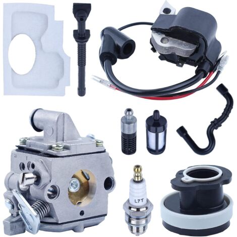 Kit carburateur STIHL MS170 MS180 – Carburateur 1130-120-0603 – Bobine d'allumage 1130-400-1302 – Filtre à air et bougie inclus (1/5)