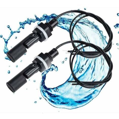 Interrupteur à flotteur, 2 PCS Capteur de niveau d'eau Interrupteur niveau de liquide Interrupteur à flotteur Horizontal pompe Interrupteur à flotteur pour piscine Fish Tank (1/5)