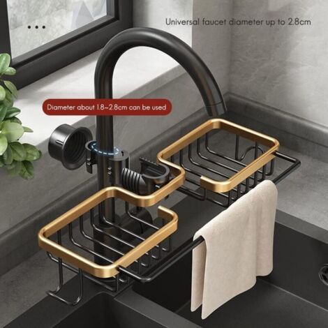 Cuisine en Aluminium éVier éGouttoir éPonge Rangement Support éGouttoir éTagèRe Panier Organisateur Salle de Bain Accessoires (1/4)