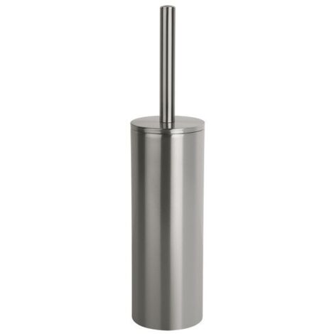 Spirella – Brosse WC avec support en inox brossé – Tête interchangeable – Poils résistants – Dimensions 9,5 x 40 cm