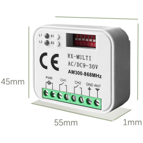 2 Receptores Universal Rx Multifrecuencia De 300-868 Mhz, 2 | Cuotas 2 Receptores Universal Rx Multifrecuencia De 300-868 Mhz, 2 | Cuotas