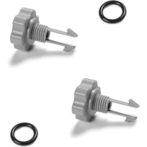Lot de 2 Valve de libération d'air et joint torique de rechange pour pompe à filtre Intex 10460 10264-2