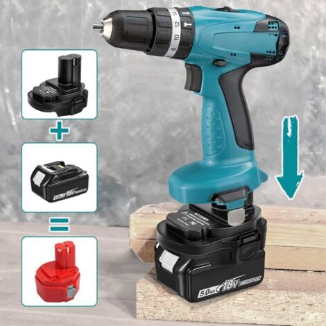 Convertisseur Adaptateur de Batterie pour Outils électriques sans Fil Makita 18V Ni Compatible avec Batterie au Lithium