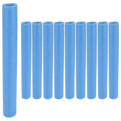 10 PièCes Trampoline Poteaux Couverture Rembourrage Mousse Tube 40 CM Tuyau ÉPonge BoîTier de Protection Poteau Manches Bleu