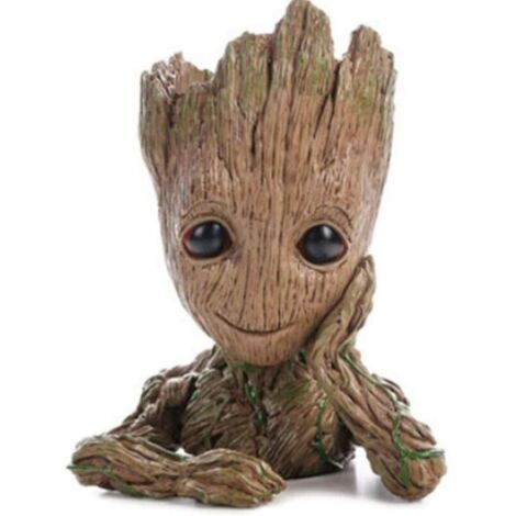 Baby Groot Pot de Fleur - Figurine pour Plantes et stylos - Parfait comme Cadeau - Je s'appelle BÉBÉ Groot