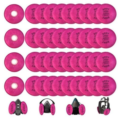 Lot de 20 filtres à particules 2091 P100 compatibles avec 2091, remplacement pour 6000 6200 6800 7000 FF-4