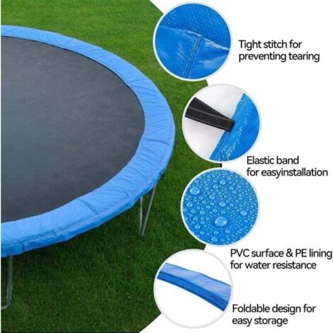 Bâche pour Trampoline, Housse De Protection Imperméable pour Trampoline 92cm 97cm 102cm pour Terrains De Jeux, Jardins, Parcs Bâche pour Trampoline, Housse De Protection Imperméable pour Trampoline 92cm 97cm 102cm pour Terrains De Jeux, Jardins, Parcs