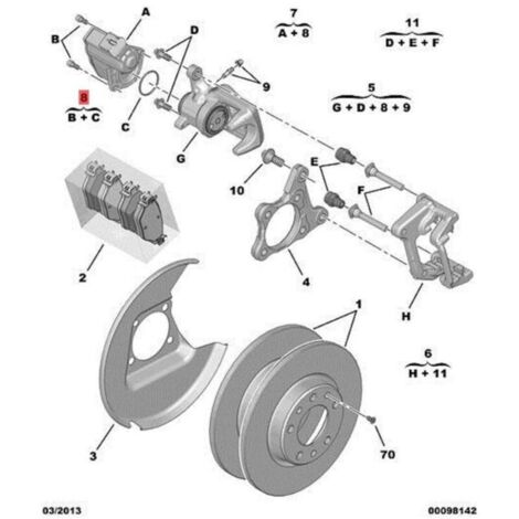 Actionneur de Moteur de Frein à Main Électrique pour Peugeot 3008 5008 Citroën C4 Picasso 2013-2021