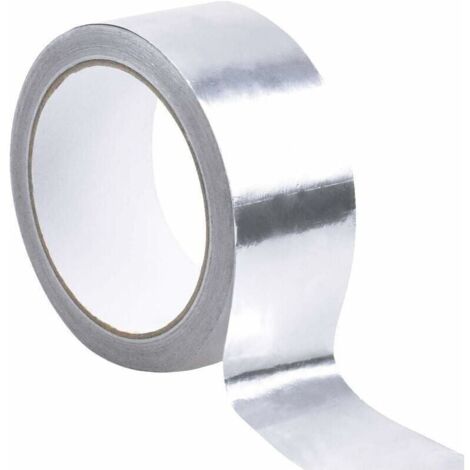 Bardusch-Ruban adhésif en aluminium argenté ruban d'étanchéité étanche ruban résistant aux hautes températures renforcé 50mm X 20m pour tuyau de Ventilation (1/5)