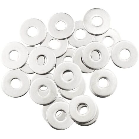 Rondelles métalliques M10, 20 rondelles en acier inoxydable, rondelles plates M10 x 30 mm, rondelles en acier inoxydable 304, rondelles penny pour vis et écrous (1/4)