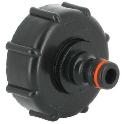 Bardusch-Raccord cuve eau S60X6 – Filetage femelle S60X6 – Embout mâle jardin Ø 16 mm – Compatible cuve 1000L pour arrosage 3/4