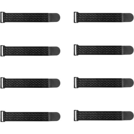 Bardusch Sangles Elastiques avec Anti-dérapantes 30x 5cm(8 Pièces), Attache Cable Scratch Multi-Usages pour Vélo, Protection de Pantalons, Bagages, Tapis de Yoga, Camping, Tuyaux, Câbles (1/5)