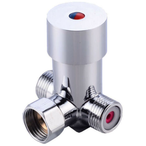 Robinet d'eau - robinet thermostatique Contrôle de la température du mélangeur d'eau pour robinet automatique dans la salle de bains (1/5)