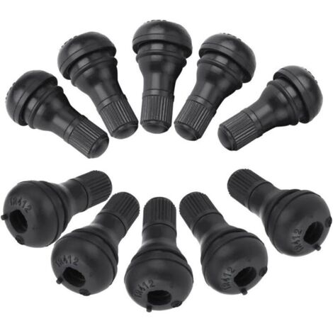 Valve Roue Tracteur Tondeuse,Valve Tr412,Lot De 10 Bouchons Anti-Poussière De Valve De Pneu Pour Voiture