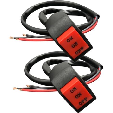Bardusch-Interrupteur de guidon de moto en deux parties, feu antibrouillard universel de 22 mm à 7/8 pouce, interrupteur de montage sur guidon à trois fils (1/5)