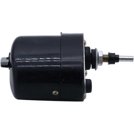 1 moteur d'essuie-glace universel 12 V de couleur noire compatible avec bateau de pêche, caravane, Willys Jeep Tractor 01287358 773100001 0390506510,Non original