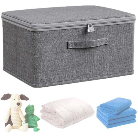 Boite Rangement 403021CM Boite Fermeture a Clef Boite a Medicament Rangement Boite Medicaments BoîTes de Rangement Avec Couvercle,Peut êTre Utilisé Pour Recevoir des MéDicaments, des VêTements