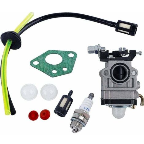 AIMOONSA Carburateur pour kit de carburateur de dbroussailleuse 52cc 49cc 43cc avec joint, tuyau, bougie d\'allumage et filtre carburant. Carburateur de dbroussailleuse
