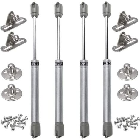 4PCS vrins gaz 120N verin meuble hydraulique ressort amortisseurs gaz d\'origine porte armoire de cuisine Bras pneumatique pour levage de porte armoire (1/5)
