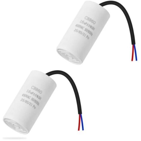 CBB60 16uf 50/60HZ condensateur de dmarrage, condensateur de moteur, condensateur de moteur, condensateur microfarad avec fil (1/5)